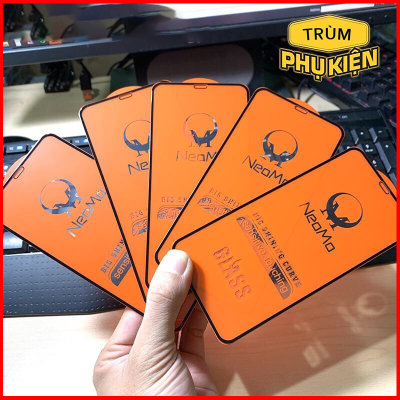 Kính Cường Lực Full Màn NeoMo 21D Cho iPhone 7plus đến 13 Pro Max hàng Xịn