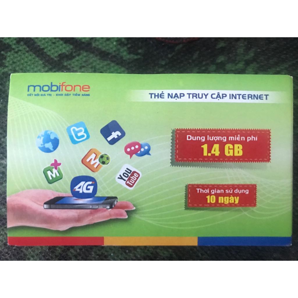 SIM THẺ MOBI DATA 3.5G 5GB 2.8GB VÀ 1.4GB SD 4G TRONG 30 NGÀY