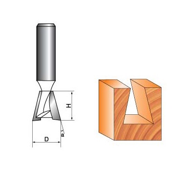 Mũi phay gỗ đuôi cá mộng mang cá Tideway cao cấp MSCA-TW