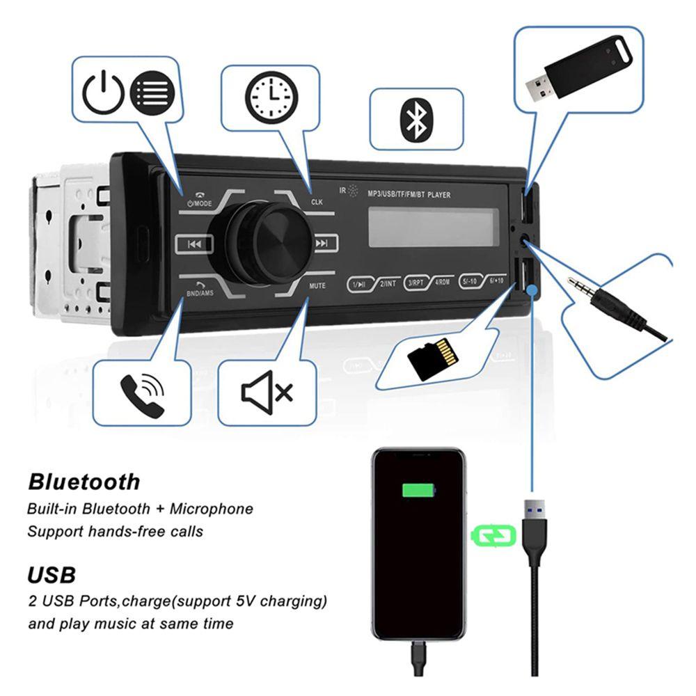 Máy Nghe Nhạc MP3 Âm Thanh Nổi Rảnh Tay Cho Xe Hơi