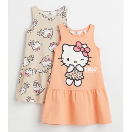 Set 2 váy kitty bé gái HM