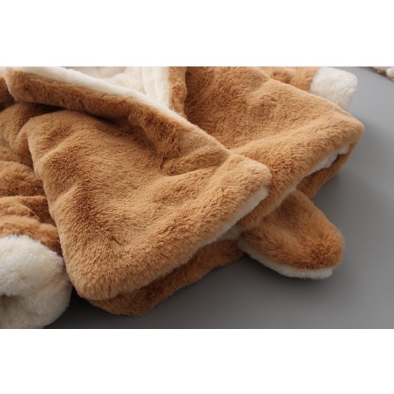 Áo khoác lông chồn siêu dễ thương cho bé 3 tháng đến 4 tuổi