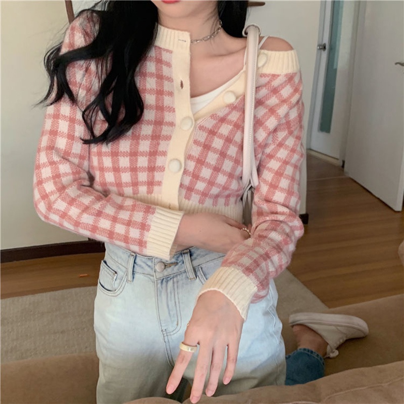 IELGY Áo Khoác Cardigan Dệt Kim Phong Cách Thời Trang Pháp Dành Cho Nữ