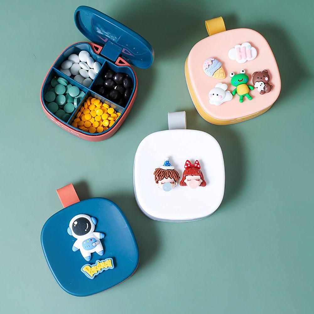 Hộp Đựng Thuốc Bằng Silicone PP Chống Thấm Nước In Họa Tiết Hoạt Hình Dễ Thương