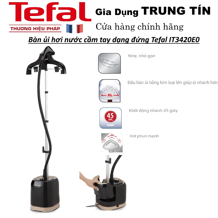 Bàn ủi hơi nước cầm tay dạng đứng Tefal IT3420E0  - Chính hãng TEFAL