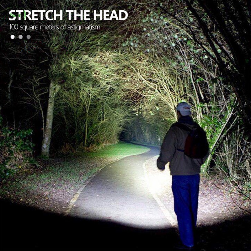 Đèn pin LED mini sạc USB 3 chế độ tiện dụng