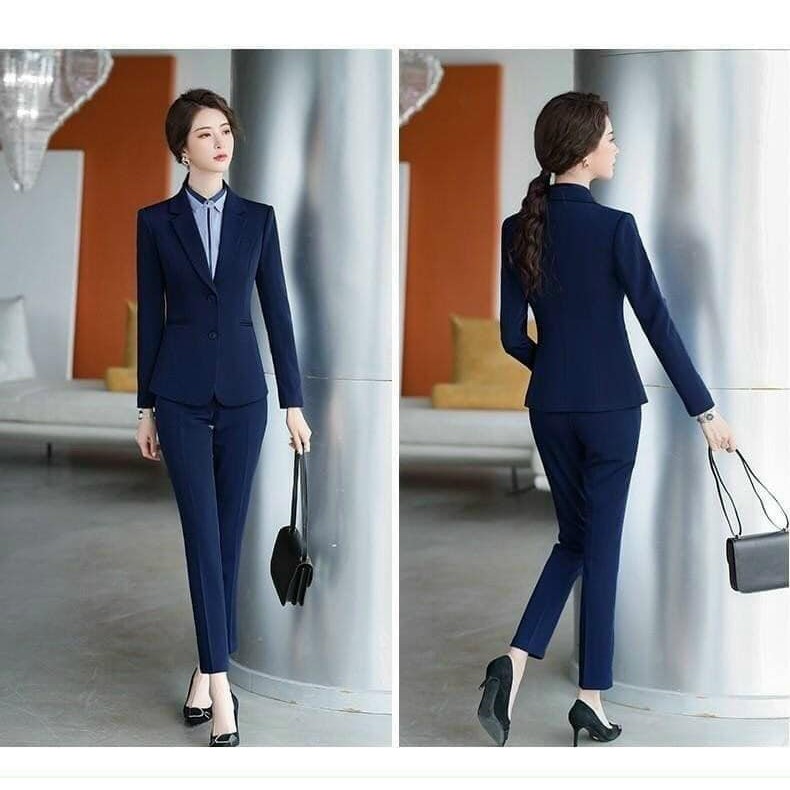 Set Bộ 2 Món Áo Vest + Quần Dài Phối Nút