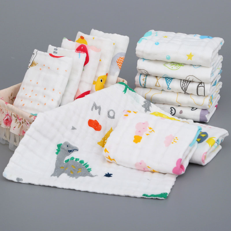 Khăn Tay 6 Lớp Chất Liệu Cotton Tiện Lợi Dành Cho Bé