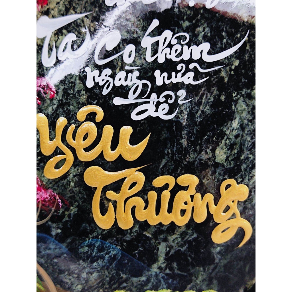 Thư pháp trên đá đa sắc 💯% tự nhiên.﻿, viết chữ thư pháp theo yêu cầu của khách hàng