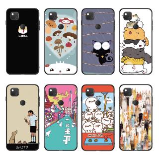 Ốp điện thoại tpu dẻo in mèo hoạt hình cho Google Pixel 3A XL /Pixel 4 XL /Pixel 4A