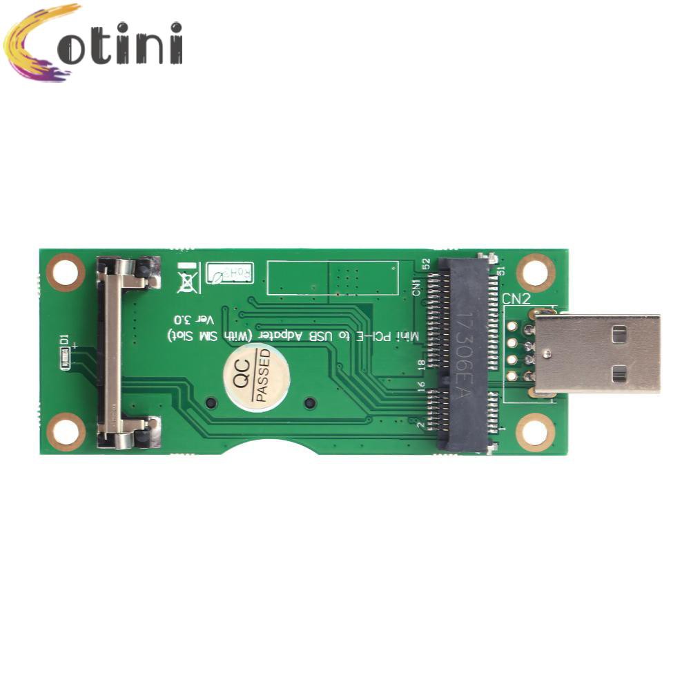 Bộ Chuyển Đổi Mini Pci-E Sang Usb Với Khe Thẻ Sim 8pin Cho Wwan / Lte