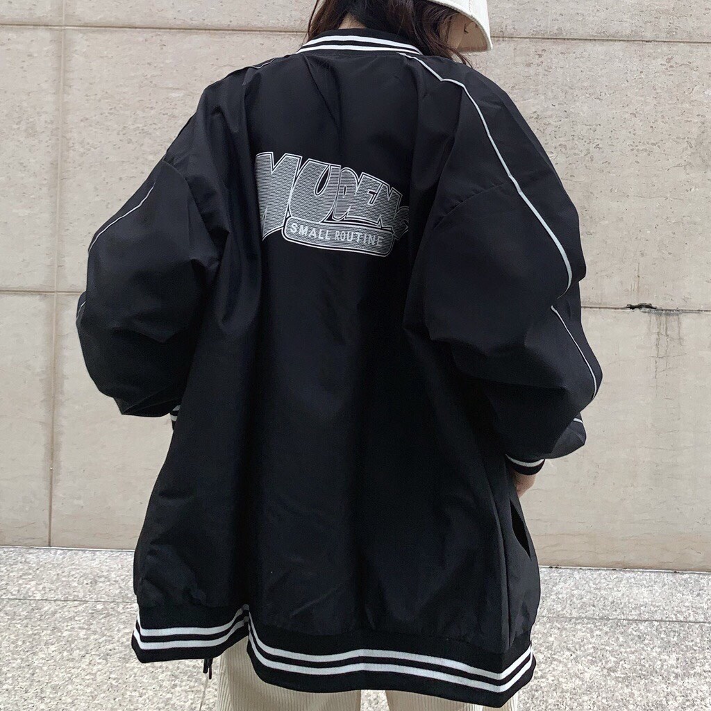 Áo Khoác Dù MUDEN 2 Lớp Form To Rộng Bigsize Kiểu Dáng Unisex Nam Nữ Hàn Quốc Ulzzang Chống Nắng Thu Đông