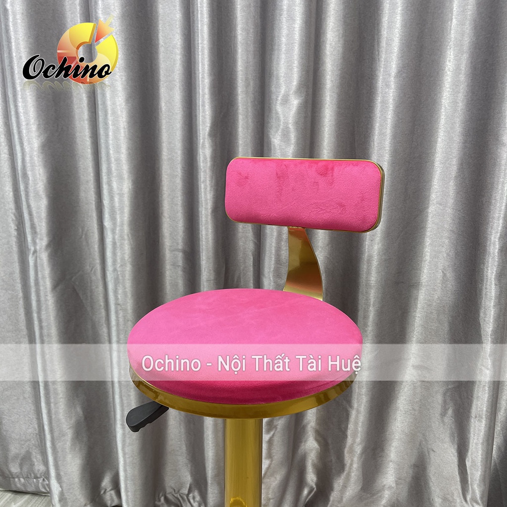 Ghế Quầy Lễ Tân, Ghế Quầy Bar Chân Vàng K1 Phong Cách Hiện Đại ( Ảnh Thật + Video)