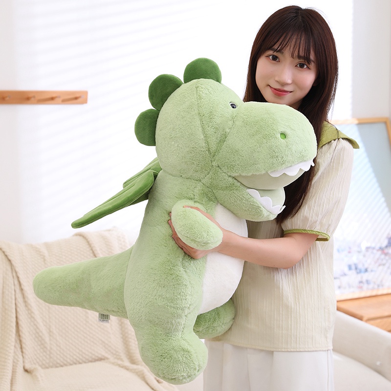 CÓ SẴN 60cm Gấu bông khủng long dễ thương, Búp bê khủng long xanh và đồ chơi nhồi bông