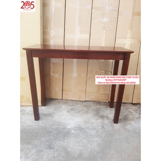 Bàn làm việc tc205 - 900x365x730 chân vuông - gỗ cao su - màu mật ong