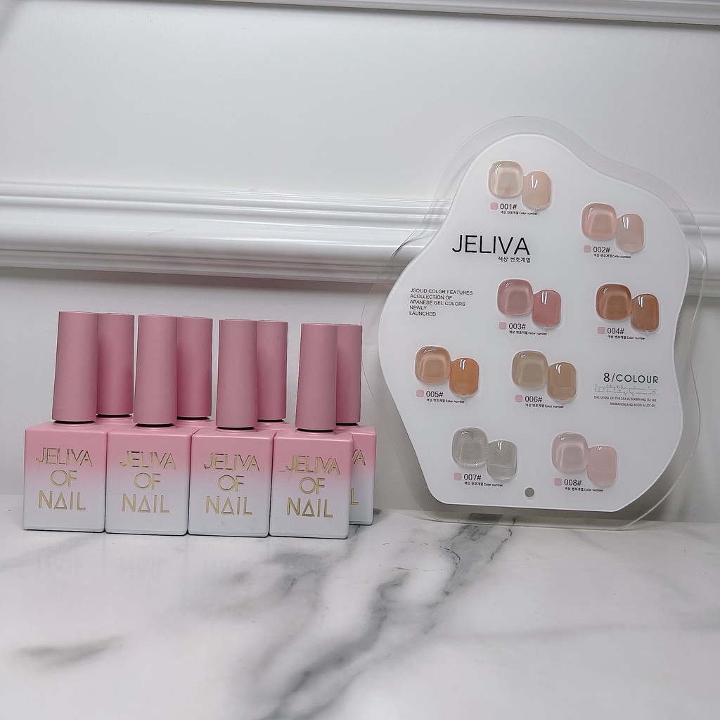 Set sơn thạch Jeliva nail 7 màu NGHI THẢO