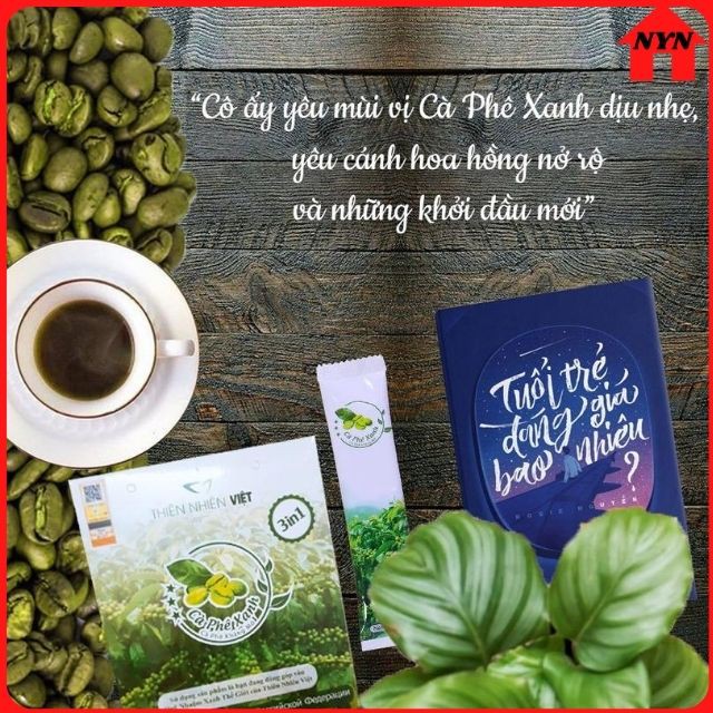 [HÀNG CHÍNH HÃNG] Cà Phê Xanh Giảm Cân, Cafe Xanh Kháng Mỡ, Caphe xanh Có Sữa Tách Béo Đường Ăn Kiêng Thiên Nhiên 2021