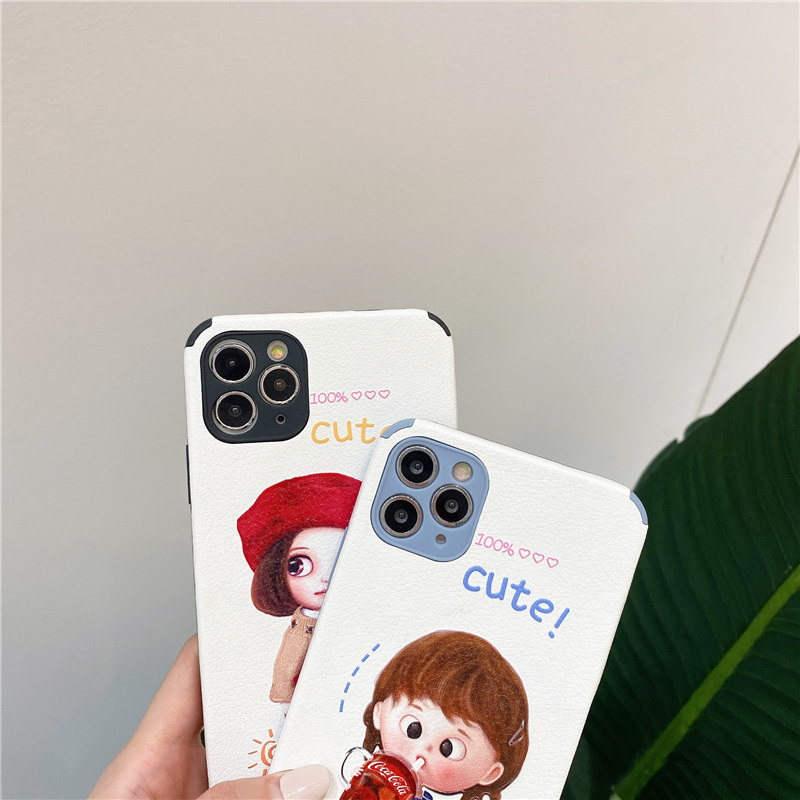 ốp điện thoại Silicone Họa Tiết Hình Cô Gái Thời Trang Cho Iphone 11 12 Pro Max X Xr 6 7 8 6s Plus Xs Max Se 2020 | BigBuy360 - bigbuy360.vn