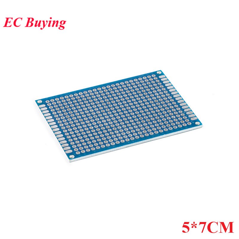 Bảng Mạch Breadboard Hai Mặt Màu Xanh Dương 2 * 8cm 3 * 7cm 4 * 6cm 5 * 7cm 7 * 9cm 2.54mm