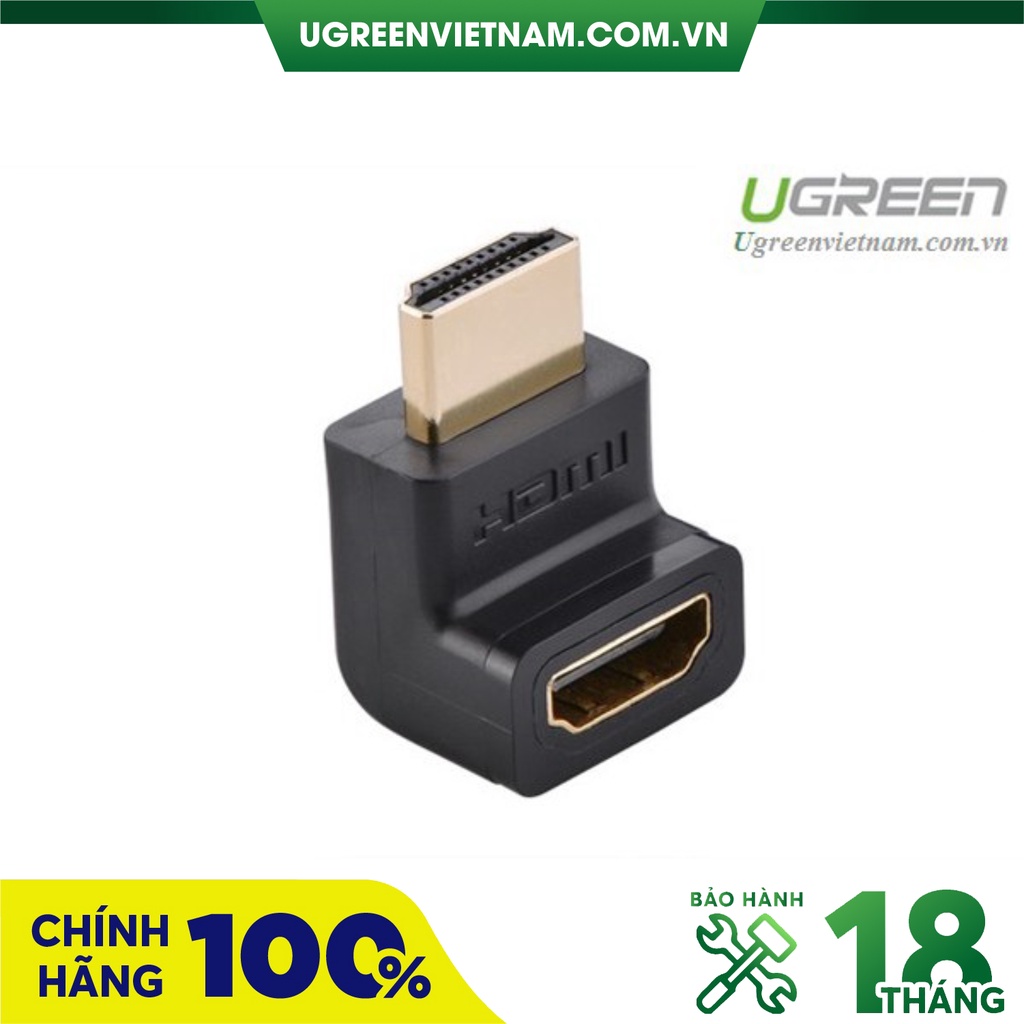 Đầu nối HDMI vuông góc 90 độ Ugreen 20110  (bẻ lên)