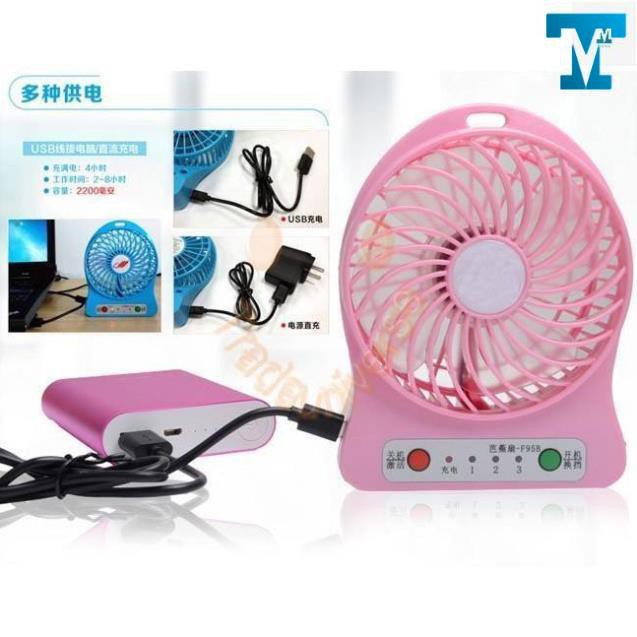 Quạt Sạc Tích Điện USB mini Fan