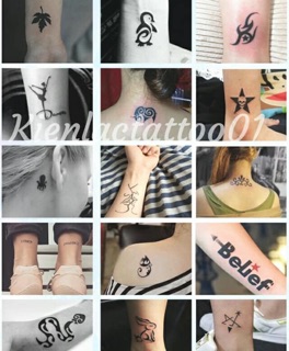 Hình xăm dán tattoo mini