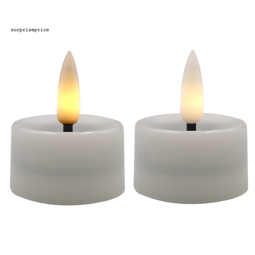 Set 12 Đèn LED Hình Nến Bằng Nhựa Nhiệt Độ Thấp Dùng Trang Trí Hàng Ngày