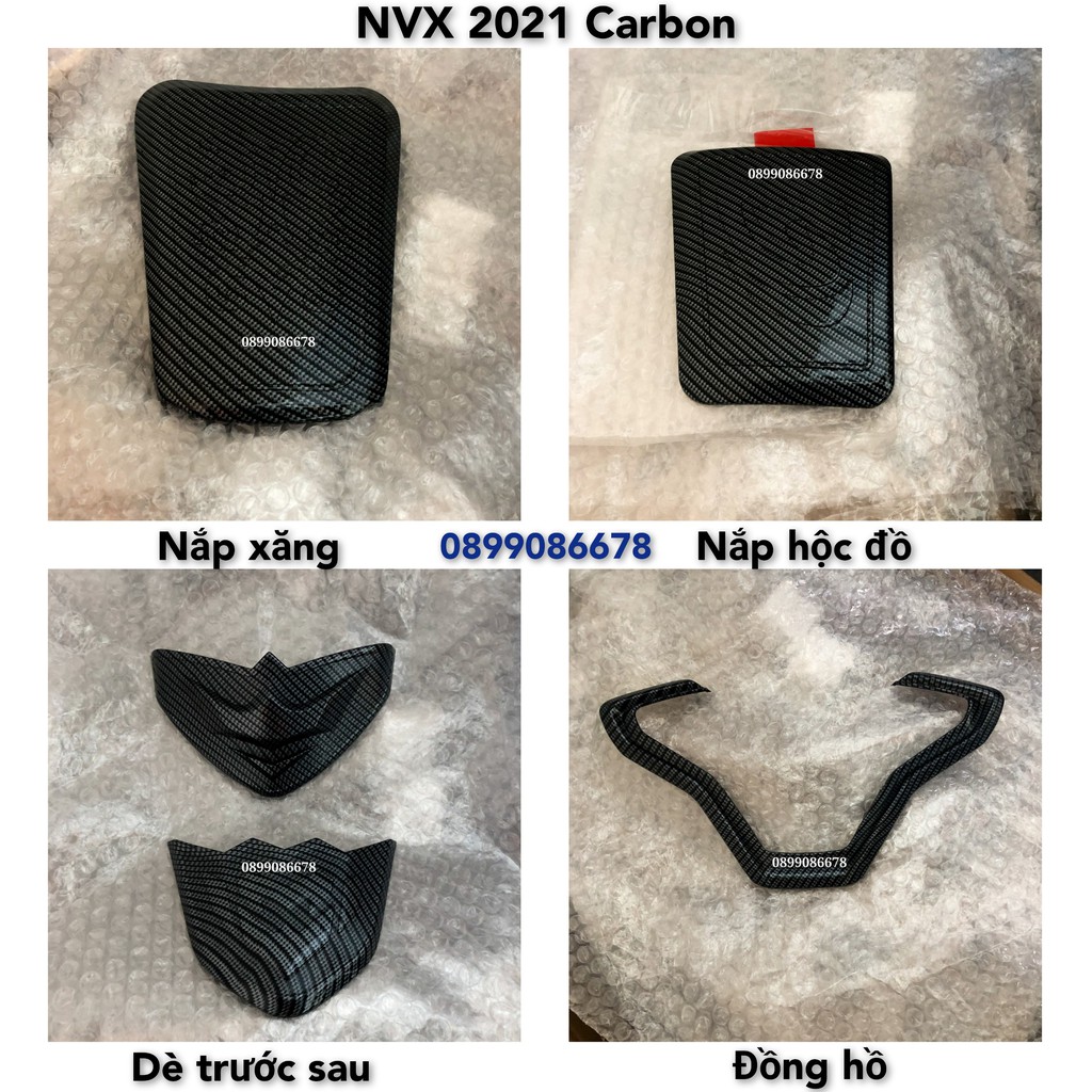 Phụ Kiện Ốp Xe NVX / Aerox (V2) Đời 2021 Carbon / Cacbon