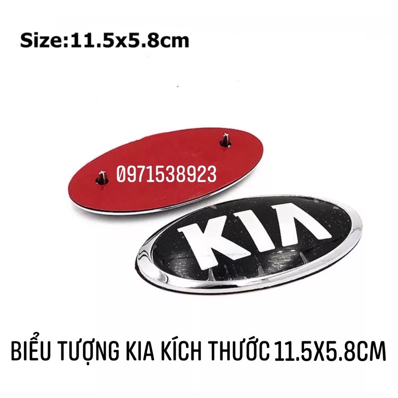 Biểu Tượng Logo Dán Truớc Sau Xe KIA hàng cao cấp nhiều kích thước