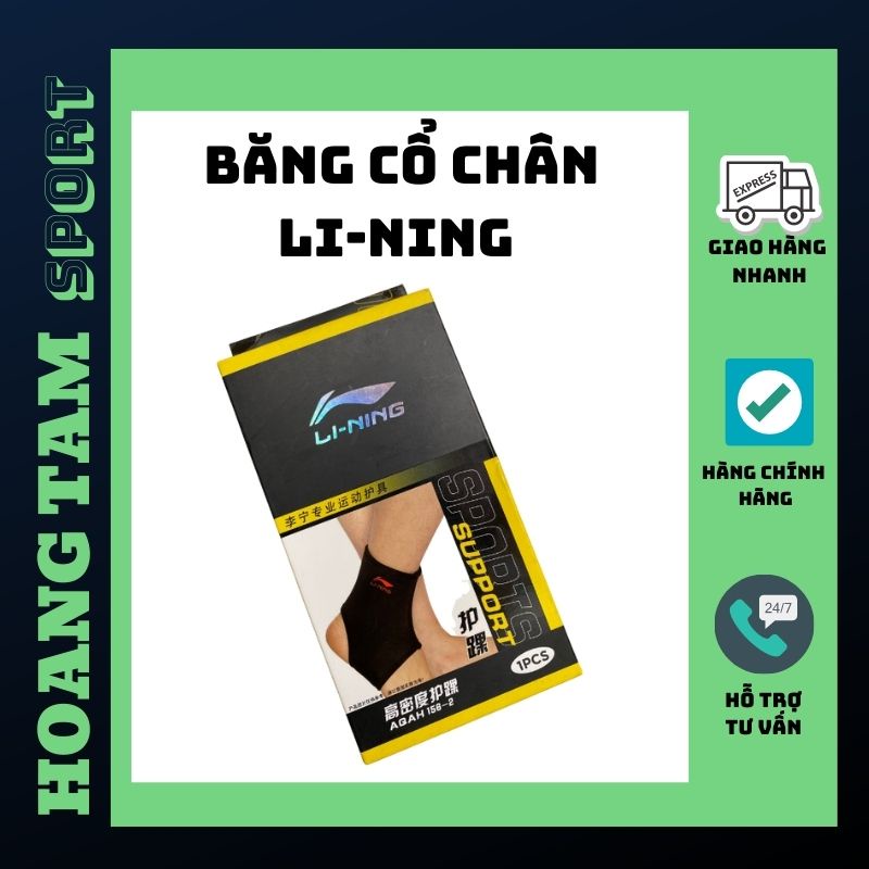 Băng Cổ Chân Chính Hàng Li-Ning Hỗ Trợ Khớp Khi Chấn Thương / Bảo Vệ Khớp Sau Chấn Thương