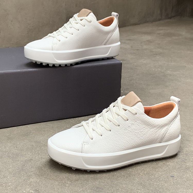 Giày Thể Thao Đánh Golf Ecco 1YBM Bằng Da Thật Chống Trượt Không Thấm Nước