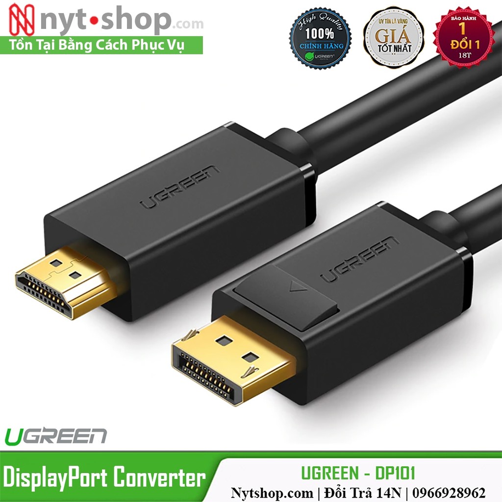 Cáp chuyển cổng Displayport sang cổng HDMI kết nối Laptop,PC,..sang Tivi,Máy chiếu,..hỗ trợ phân giải 4K,3D