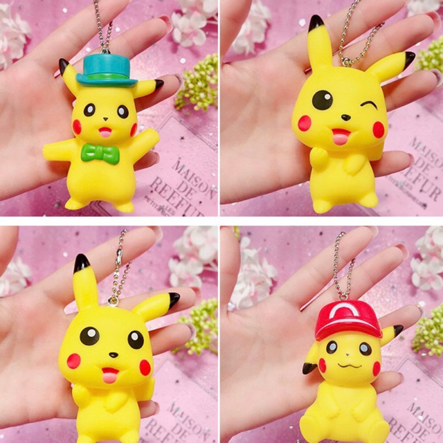 😍Móc khoá pikachu cute phô mai que