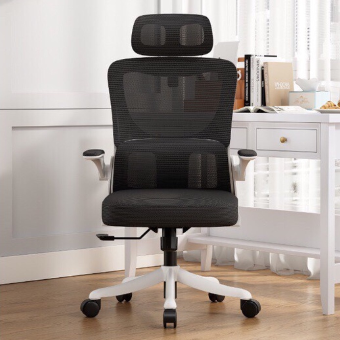 Ghế văn phòng, ghế lưng lưới công thái học ergonomic thông minh phiên bản đặc biệt có thiết kế giá đỡ l