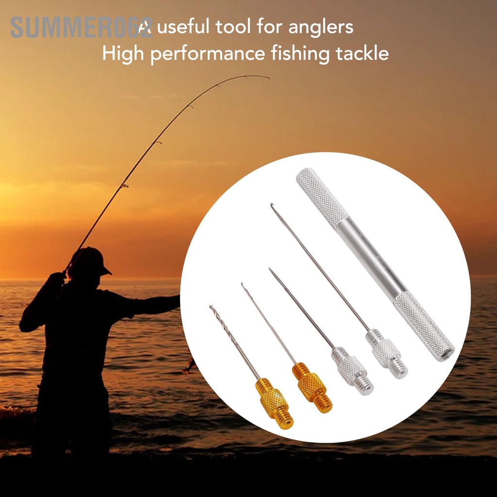 [Hàng Sẵn] Bộ Dụng Cụ Kim Móc Mồi Câu Cá Chống Trượt Tiện Dụng 【Summer062】