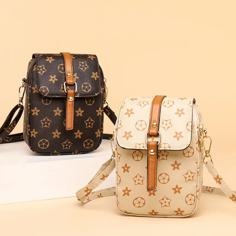 Túi Đựng Điện Thoại mini Nhiều Lớp Phong Cách retro Mùa Hè Cho Nữ 2021 kf097