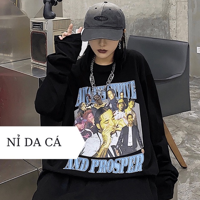 Áo sweater form rộng - áo nỉ nam nữ unisex Min Room Rap Club ASRC