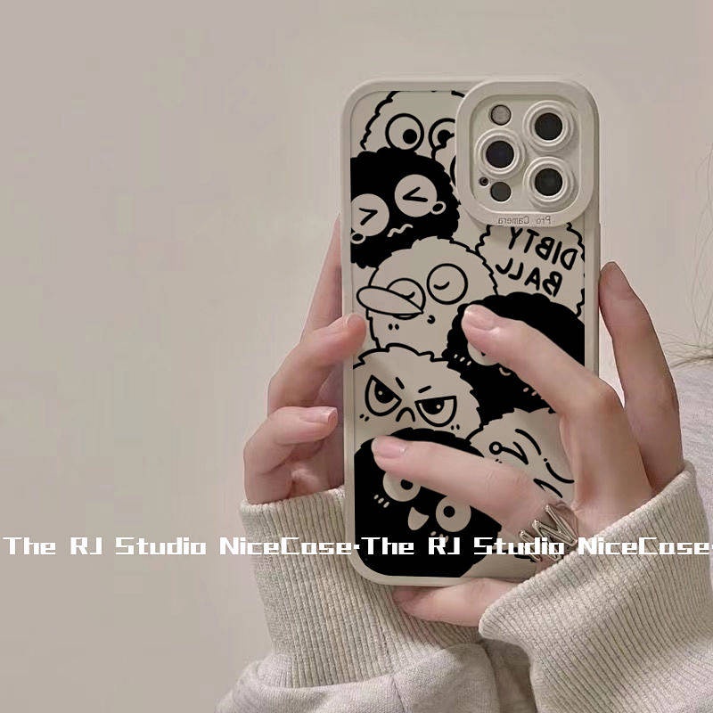 Xiaohongshu Cute Briquette Iphone13 Phone Case XR Apple 12 All-Inclusive 11pro Female Xsmax Set 7/8/6P LV3A