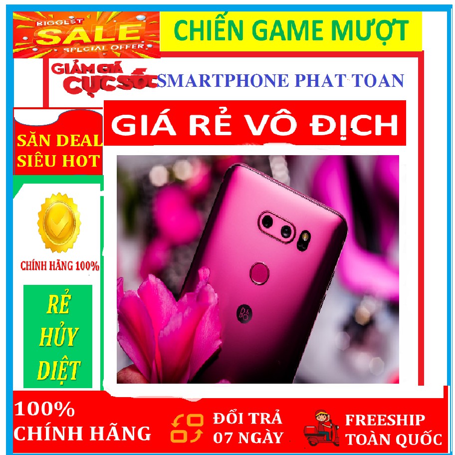 Điện thoại LG V30 - 64G/ram 4G mới CHÍNH HÃNG __  Fullbox, chơi Game PUBG-Liên Quân mượt