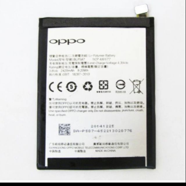 Pin Oppo R1C R8207 (BLP587) 2420mAh bảo hành 6 tháng