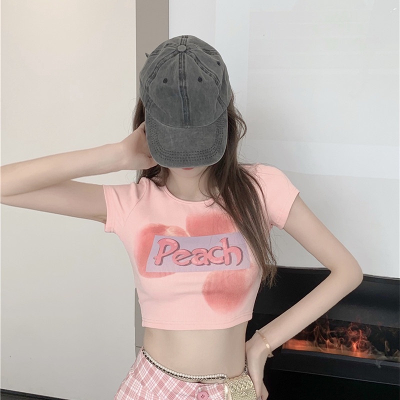 Áo Thun Tay Ngắn In Họa Tiết Dễ Thương Thời Trang Mùa Hè Cho Nữ