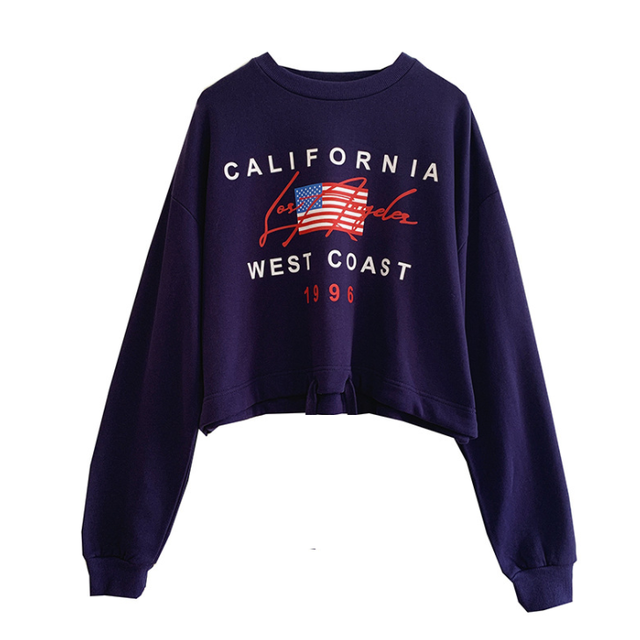 Áo croptop in số 1996