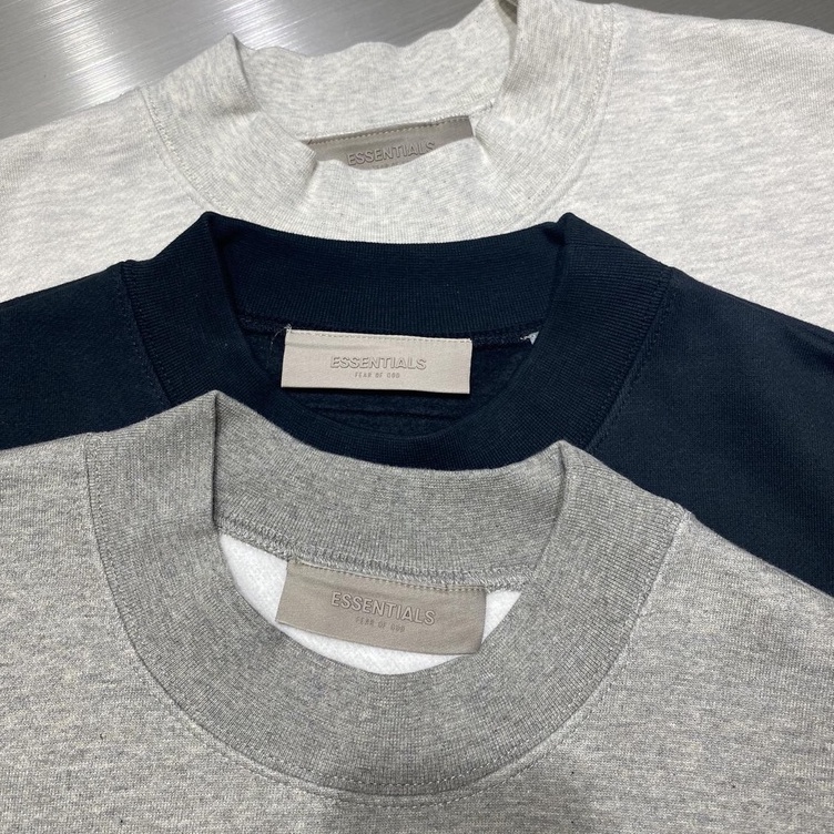 ⚡️ - Áo Sweater FOG Fear of God ESSENTIALS SS22 Crewneck Logo, Áo sweater FOG cao cấp nỉ bông oversize 01