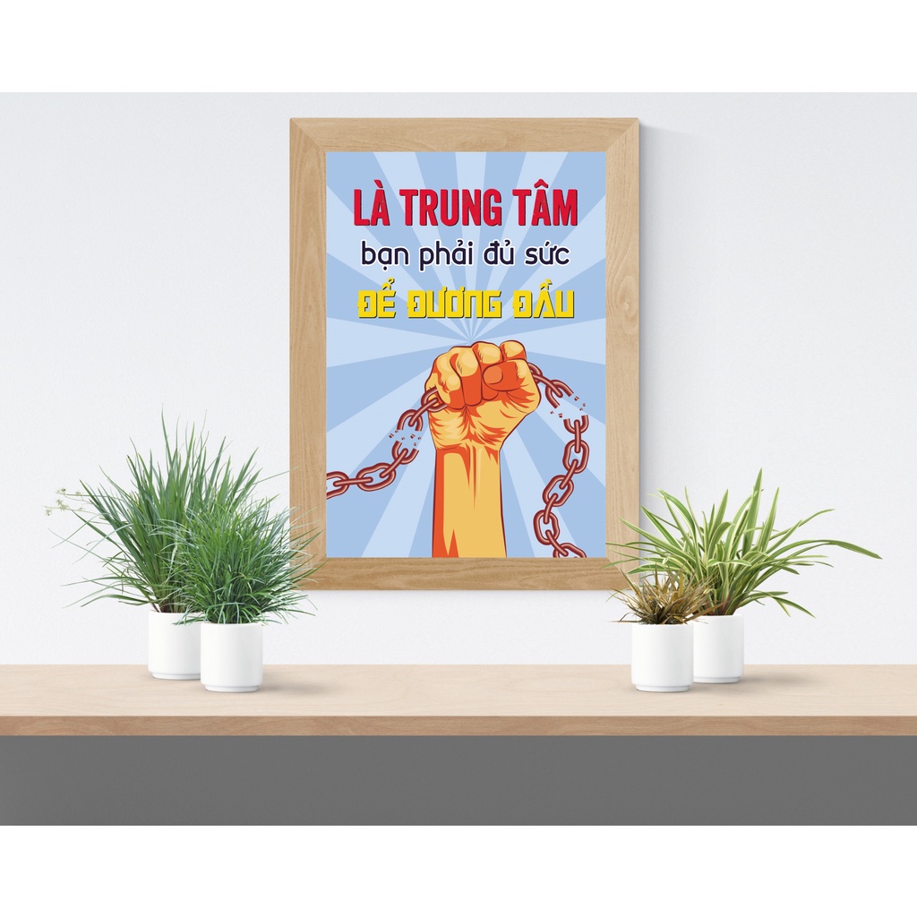 [Kèm Khung] Postcard, Tranh in decor A4,treo tường cho văn phòng, công sở Những câu nói tạo động lực làm việc DL002