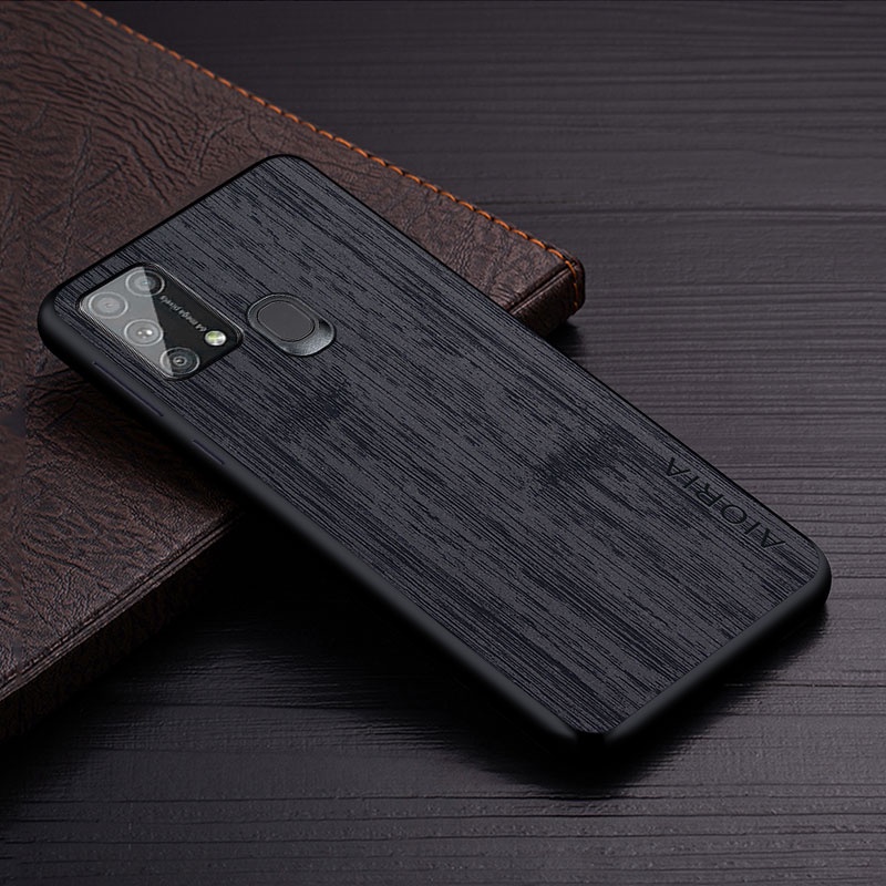 Ốp Lưng Cho samsung Galaxy m31 M51 M31S Họa Tiết Gỗ Tre Da Vỏ Điện Thoại Sang Trọng coque Cho samsung m31 case capa