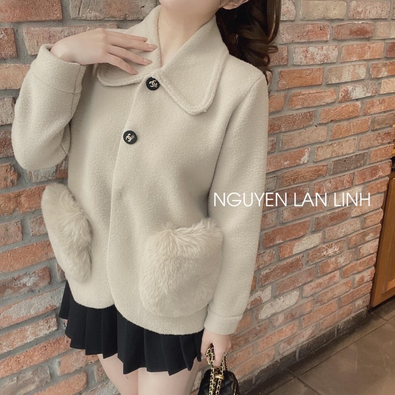 Áo Khoác Dạ Len Ép Túi Lông 2 Bên Dày Dặn Siêu Xinh Có Ảnh Thật Kèm Video | BigBuy360 - bigbuy360.vn
