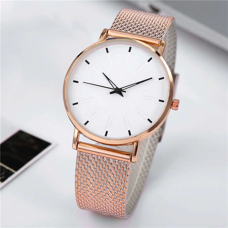Đồng hồ đeo tay mặt tròn dây da PU thời trang cho nam