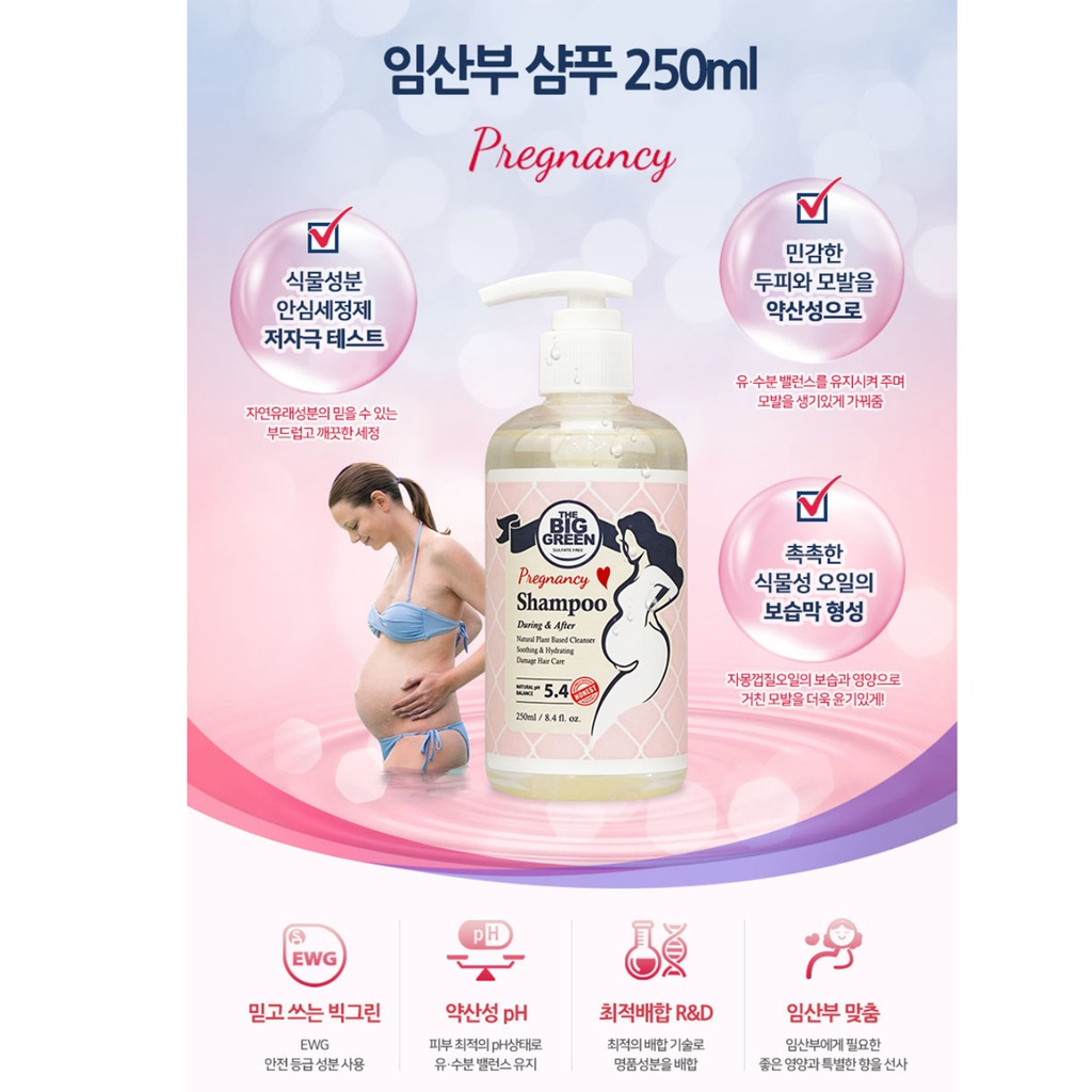 Dầu gội dành cho bà bầu Big Green 250ml