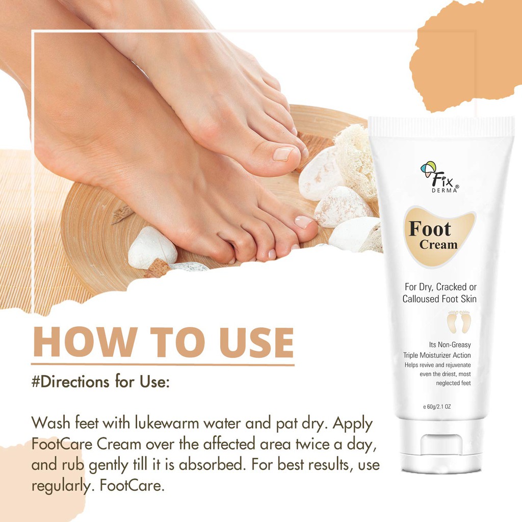 Kem Dưỡng Mềm Mịn, Chống Nứt Nẻ Gót Chân Fixderma Foot Cream 60g