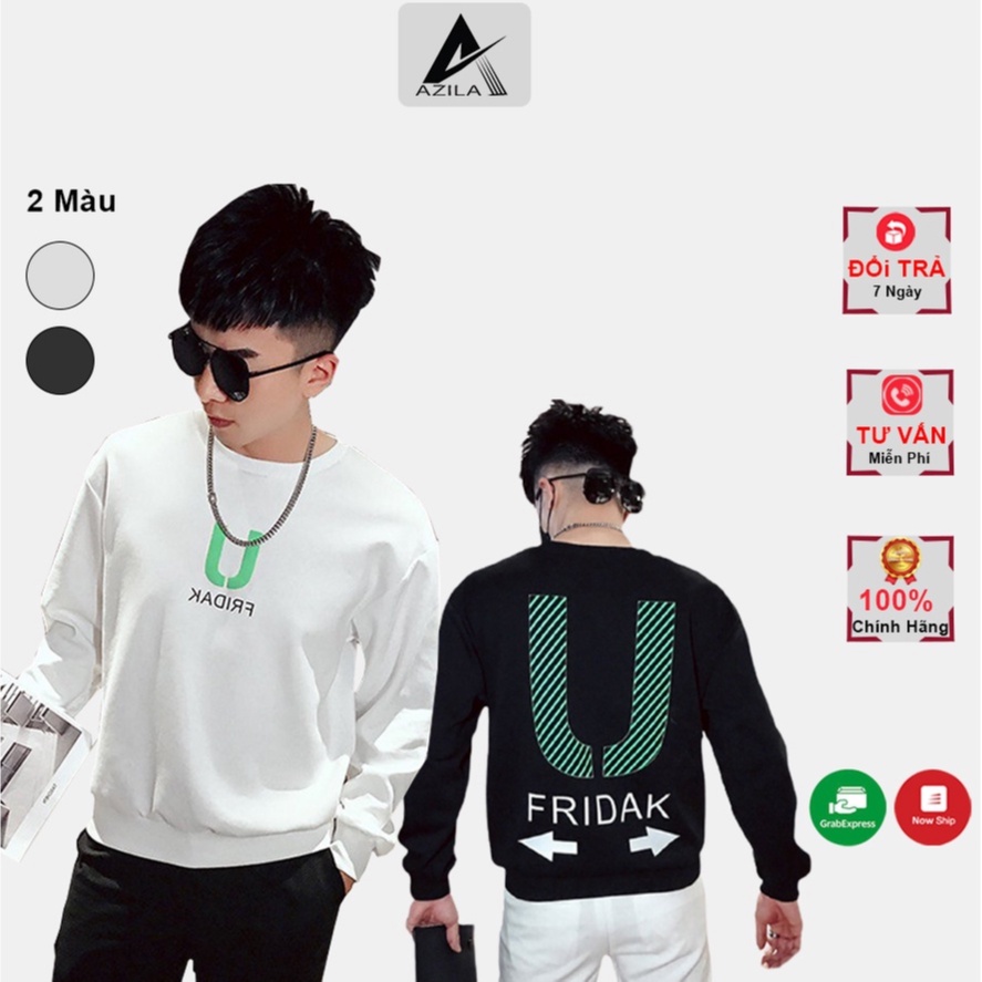 Áo Nỉ Nam Azila Cổ Tròn Tay Dài Chất Liêu Poly Cao Cấp TD48